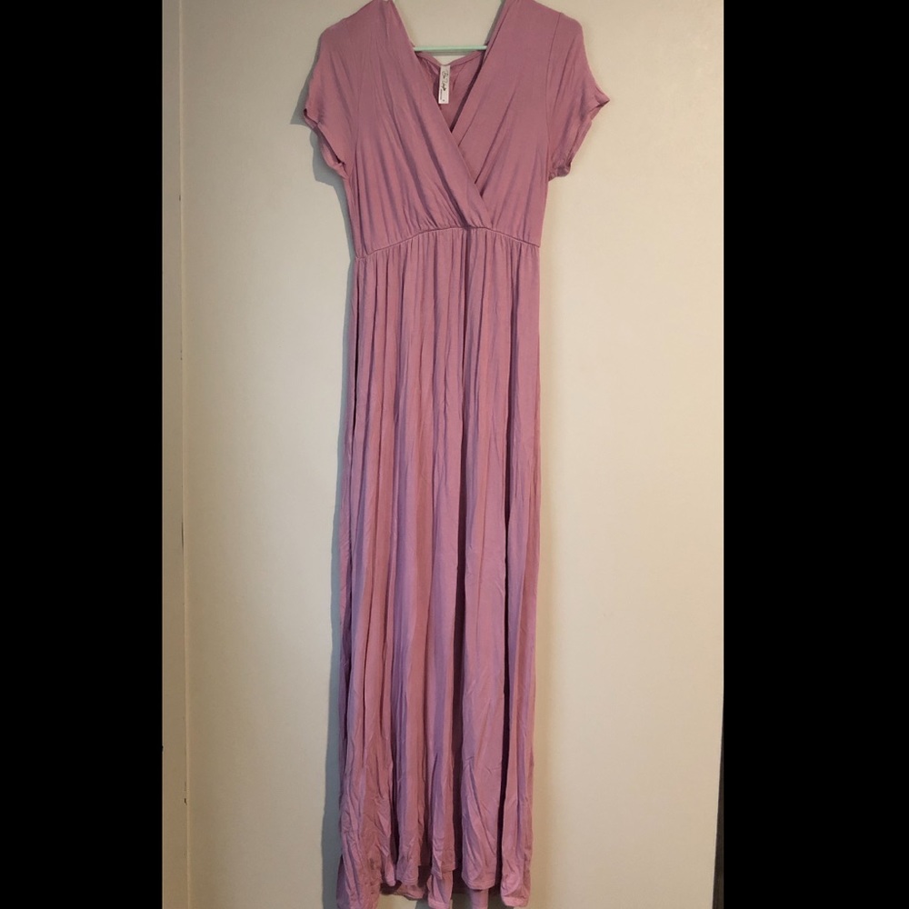 Dusty Pink Mother Bee Maternity Dress